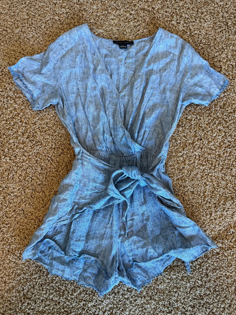Sanctuary X Anthropologie Women's Denim Blue Romper Size S